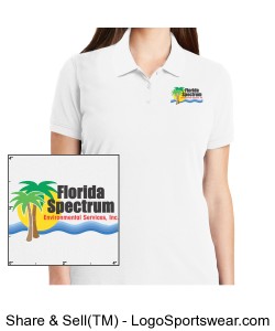 Florida-Spectrum Environmental Printed Logo Ladies Polo Design Zoom
